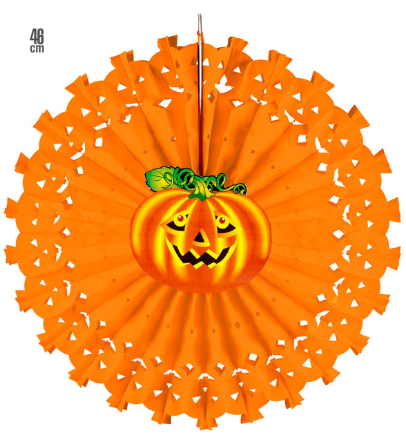 Widmann SRL Pompoen decoratie papier voor Halloween