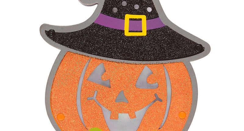 Widmann SRL Pompoen wanddecoratie met lichtjes