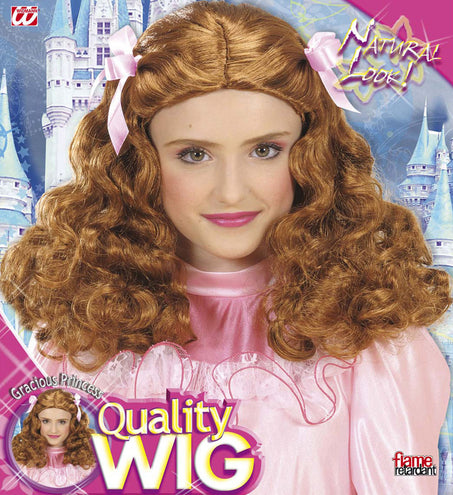 Widmann SRL Prinsessen pruik licht bruin Isabella