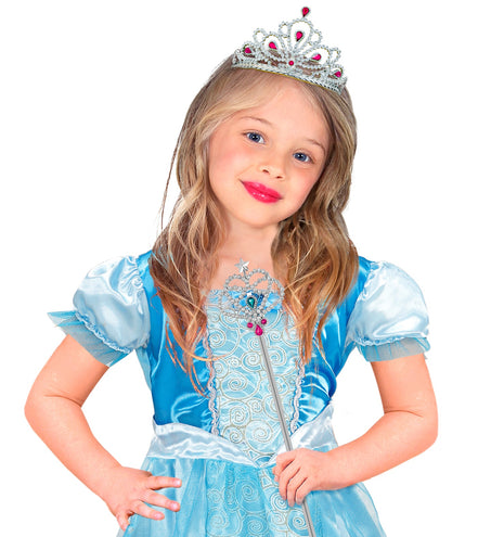 Widmann SRL Prinsessenstaf zilver met gemsteen