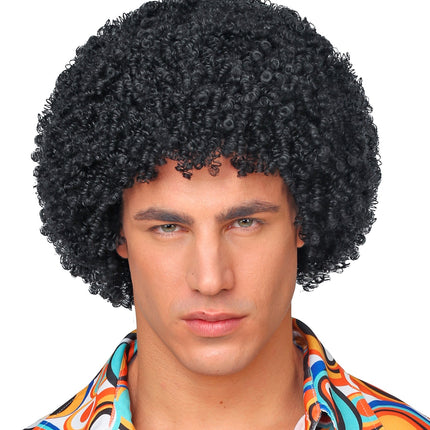 Widmann SRL Pruik 70's Jesse zwart