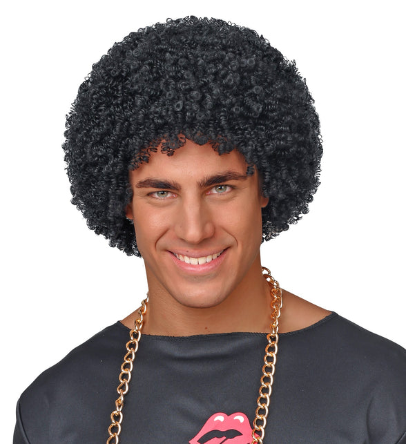 Widmann SRL Pruik 70's Jesse zwart