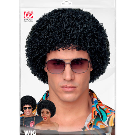 Widmann SRL Pruik 70's Jesse zwart