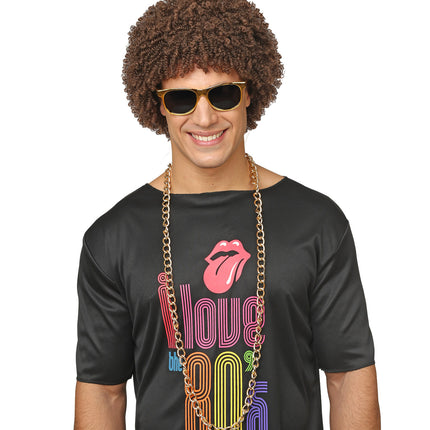 Widmann SRL Pruik 70'S Levi bruin