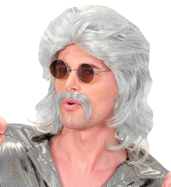 Widmann SRL pruik 70s man grijs