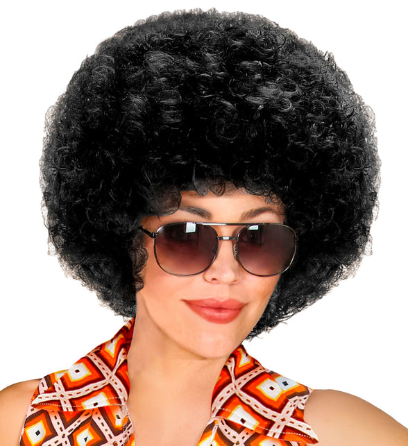 Widmann SRL pruik Afro unisex zwart