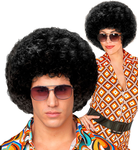 Widmann SRL pruik Afro unisex zwart