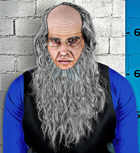 Widmann SRL Pruik Amish met baard en bril