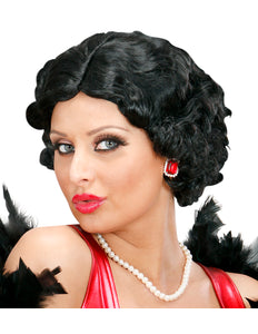 Widmann SRL pruik betty zwart 20-jaren