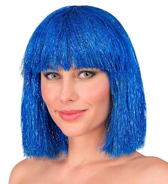 Widmann SRL Pruik blits blauw Maud