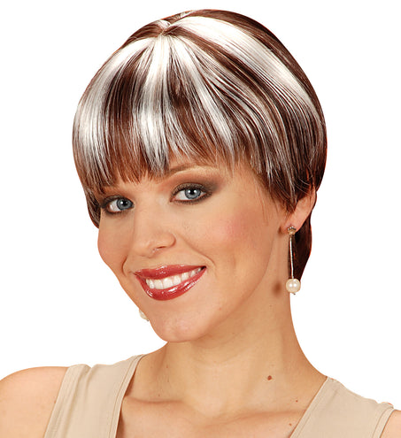 Widmann SRL Pruik Chanel bruin met blonde highlights