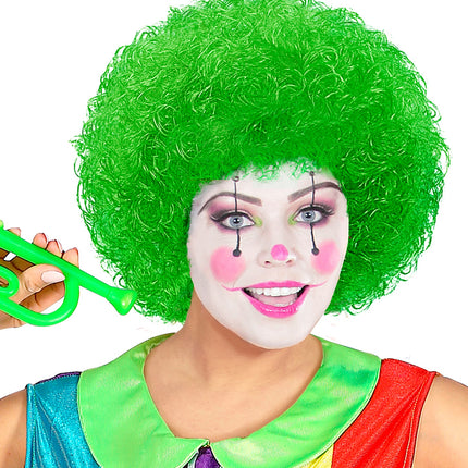 Widmann SRL pruik clown groen