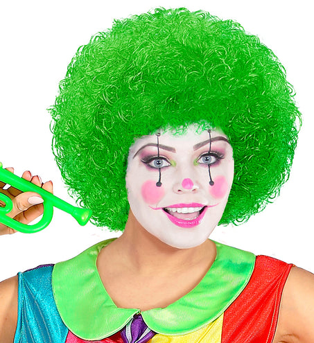 Widmann SRL pruik clown groen