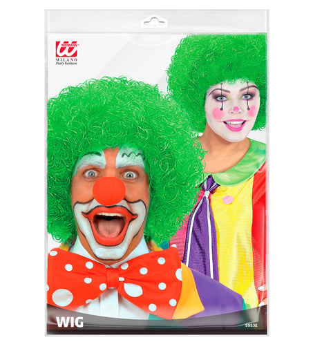 Widmann SRL pruik clown groen