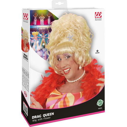 Widmann SRL pruik drag queen blond