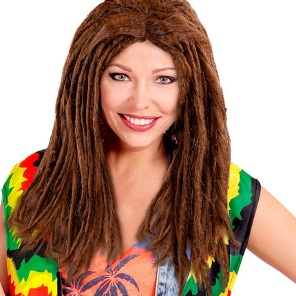 Widmann SRL Pruik, Dreadlocks Bruin