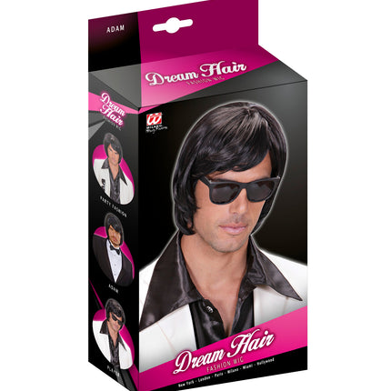 Widmann SRL pruik droomhaar bjorn zwart