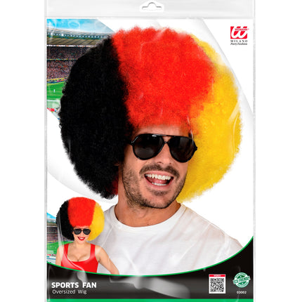 Widmann SRL Pruik Duitsland zwart rood geel