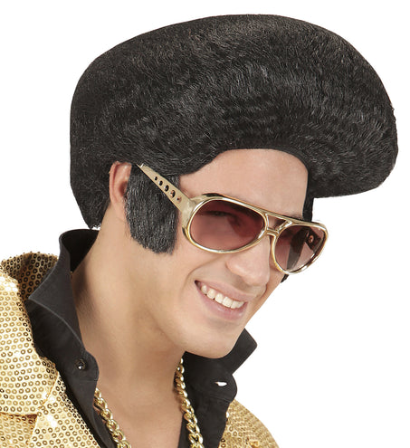 Widmann SRL Pruik Elvis king of rock 'n roll