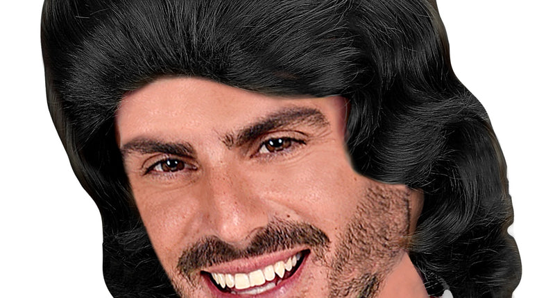 Widmann SRL pruik frankie zwart in doos