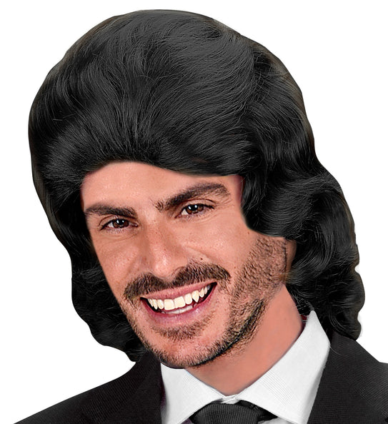 Widmann SRL pruik frankie zwart in doos