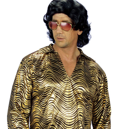 Widmann SRL pruik frankie zwart in doos