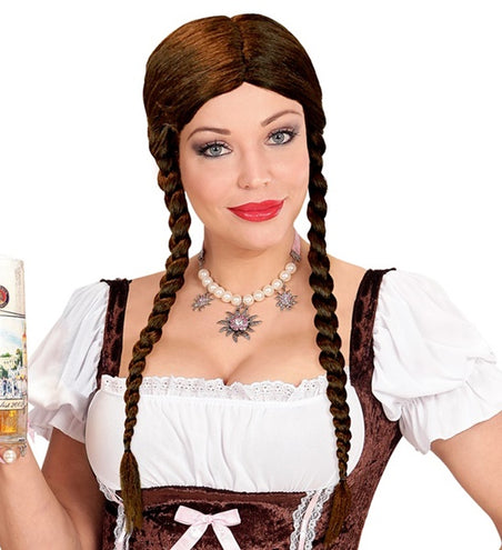 Widmann SRL Pruik Greta met vlechten