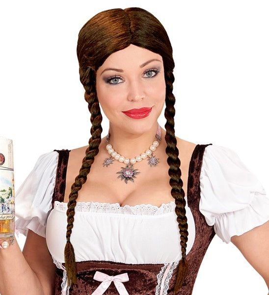 Widmann SRL Pruik Greta met vlechten