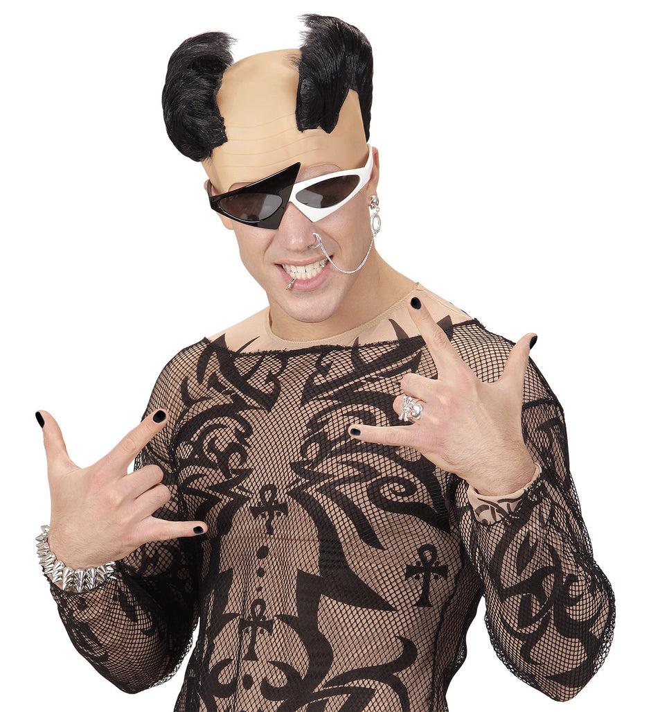 Pruik hanenkam dubbel gothic | Stoere gothic look