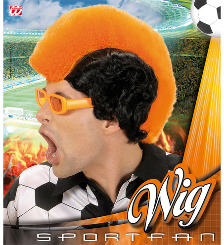 Widmann SRL Pruik hanenkam oranje