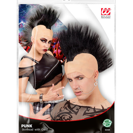 Widmann SRL Pruik hanenkam zwart