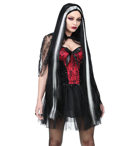 Widmann SRL Pruik heks extra lang haar