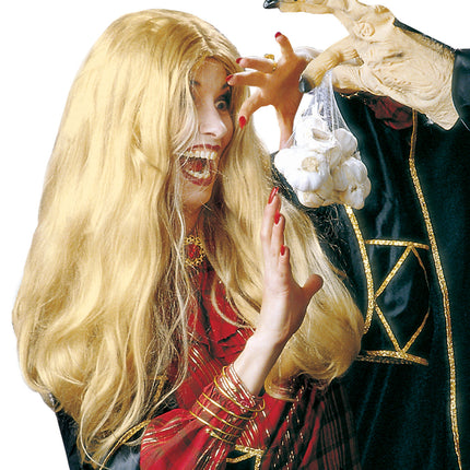 Widmann SRL Pruik Heks Morgana Blond (In Plastic Doos)