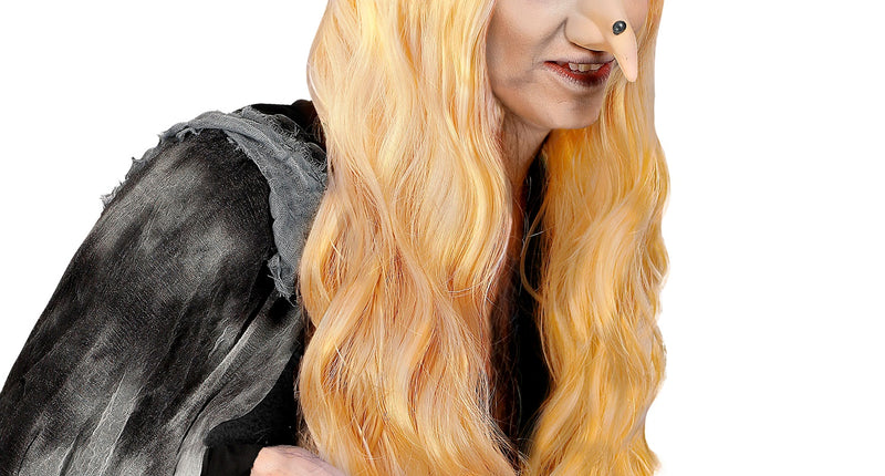 Widmann SRL Pruik Heks Morgana Blond (In Plastic Doos)
