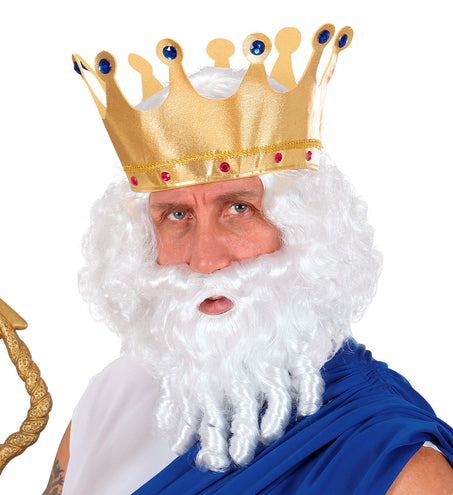 Widmann SRL pruik karakter met lokken en baard wit