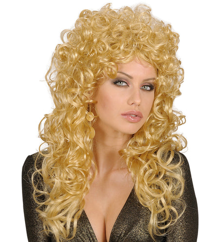 Widmann SRL pruik krulpruik beauty blond