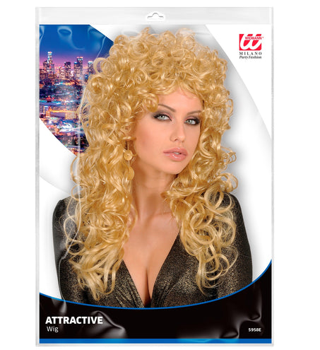 Widmann SRL pruik krulpruik beauty blond