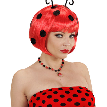 Widmann SRL Pruik lieveheersbeestje met voelsprieten