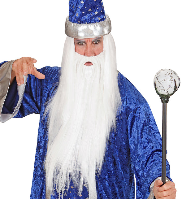 Widmann SRL Pruik met witte tovenaars baard
