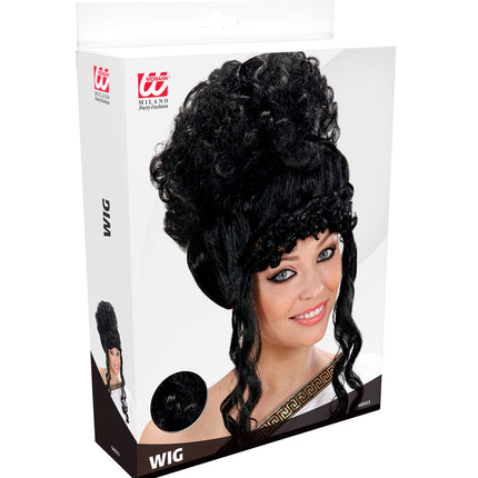 Widmann SRL pruik olympische godin zwart