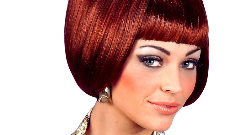 Widmann SRL pruik party girl 70s bruin