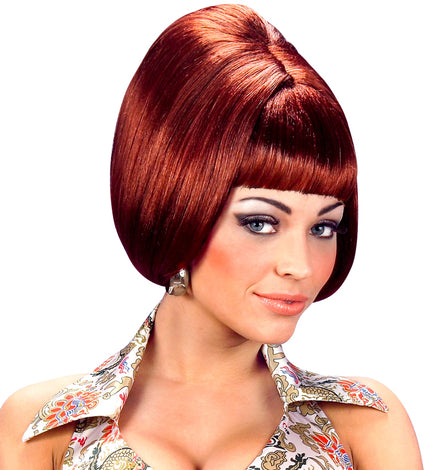 Widmann SRL pruik party girl 70s bruin