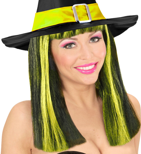 Widmann SRL Pruik, Patsy Neon Gele Strepen