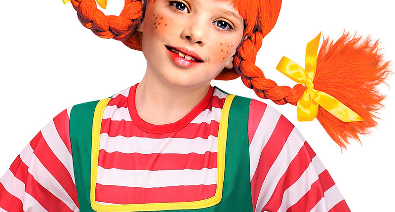 Pruik Clownshoed met bloem en lokken Pruik Clownshoed met bloem en lokken