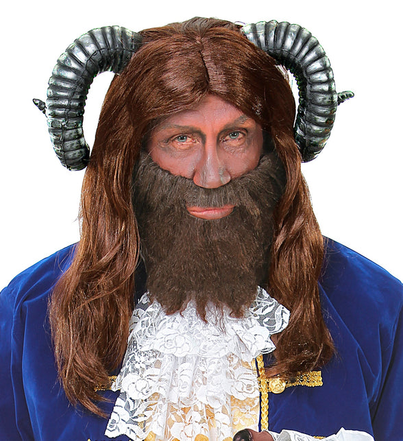 Widmann SRL Pruik ram met hoorns