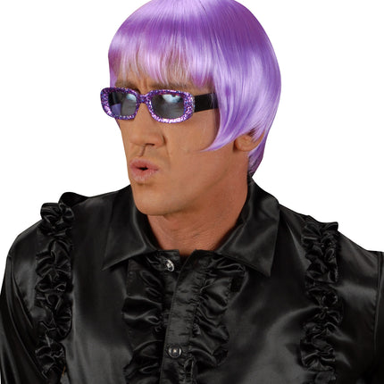 Widmann SRL pruik rave licht paars