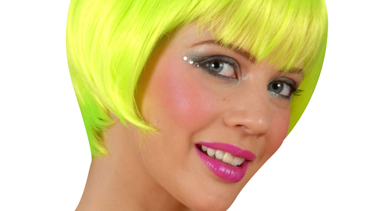Widmann SRL pruik rave neon groen