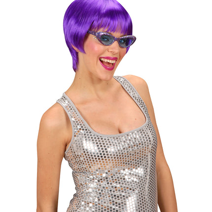Widmann SRL pruik rave paars