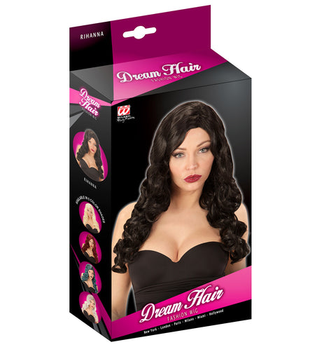 Widmann SRL Pruik Rihanna zwart