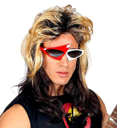 Widmann SRL Pruik rocker 80's jaren Luke